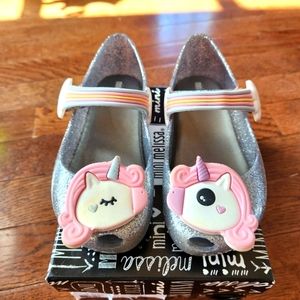 Mini Melissa Ultragirl Unicorn Shoes Sz 10T